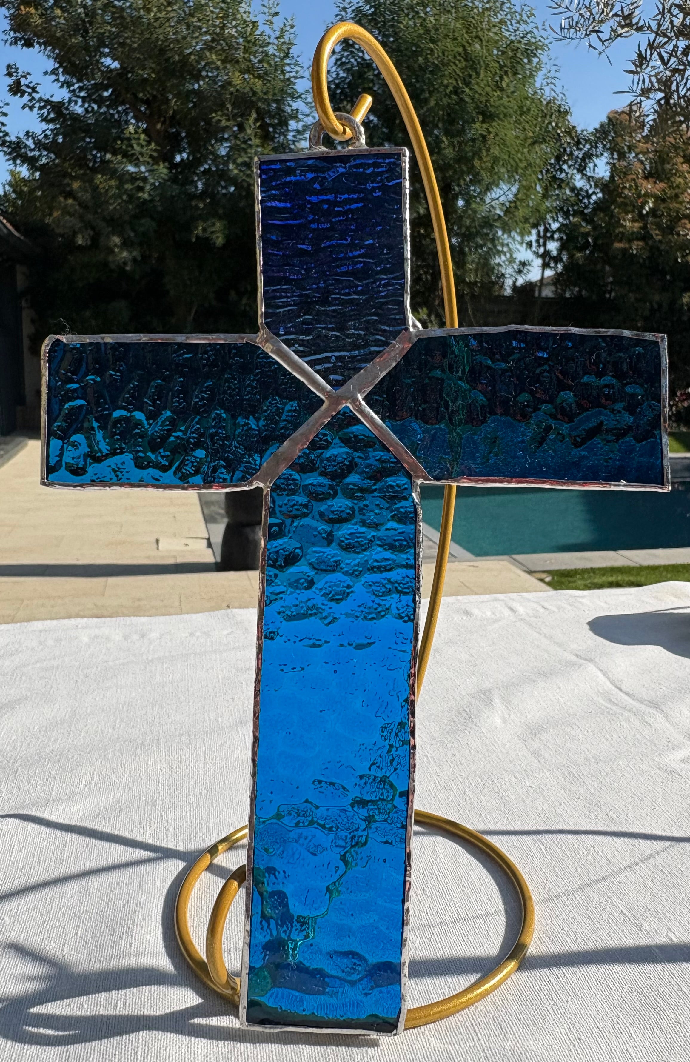 Grande croix bleue