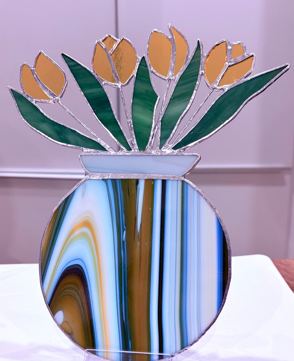 Bouquet vase rond