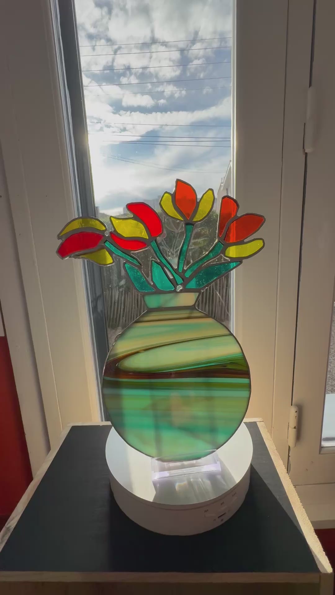 Bouquet vase rond